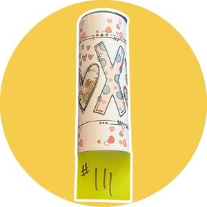 Colorful Heart and XO Design Tumbler